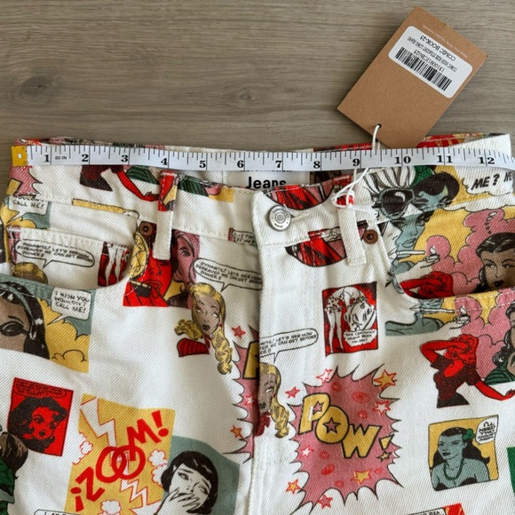 NWT Reformation Comic Book Color High Waisted Straight Jeans Pants Size … - Picture 10 of 16